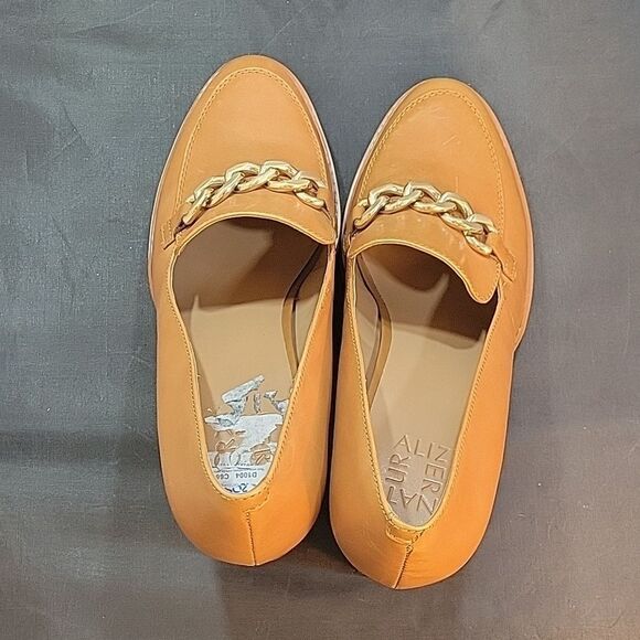 BRAND NEW NATURALIZER CALLIE MOC ENGLISH TEA LEATHER HEELED SHOES I3520L1200 - Picture 6 of 15